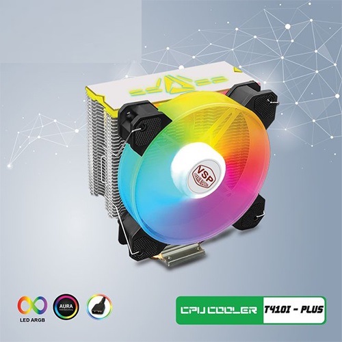 Fan CPU (Tản nhiệt khí VSP T410iPlus Sync LED ARGB) Fan CPU (Tản nhiệt khí VSP T410iPlus Sync LED ARGB)